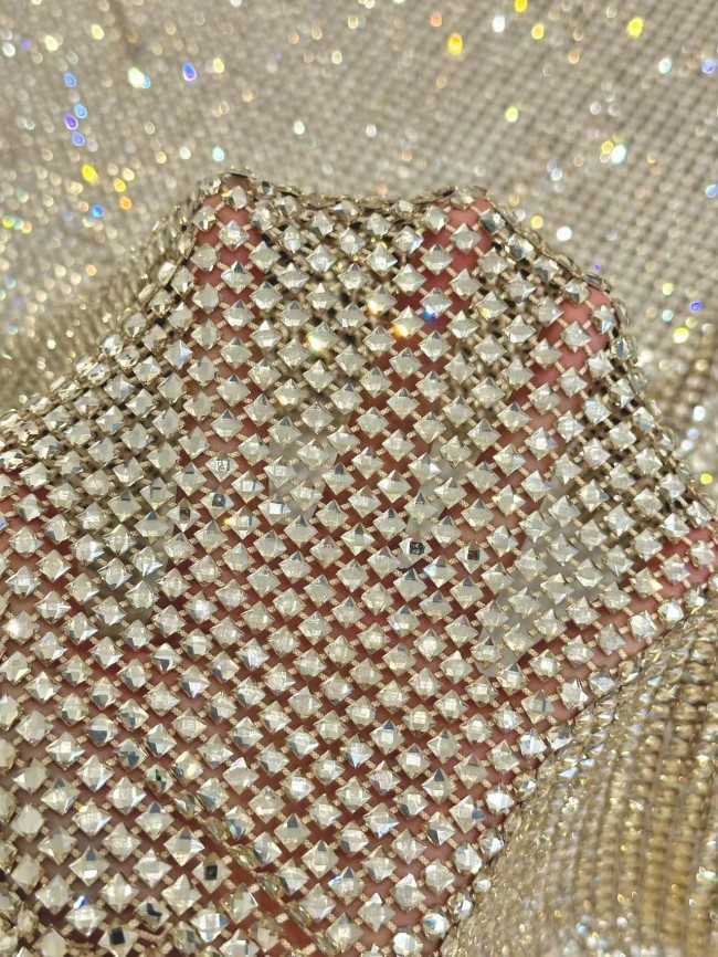 5 Yards Colorful Sequins Pearls Rhinestones Beaded Embroidered 3D Floral Lace Material Fabric For Dresses HN130
