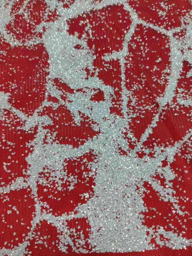 10 Yards Glittering Sequin Lace Material Fabric For Dresses LC022