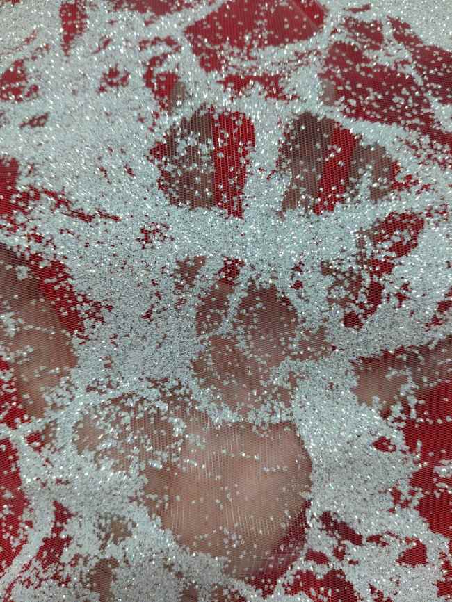 10 Yards Glittering Sequin Lace Material Fabric For Dresses LC022