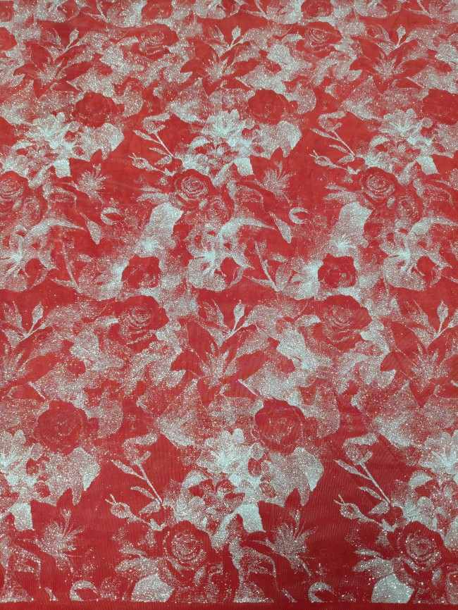 10 Yards Glittering Sequin Lace Material Fabric For Dresses LC023