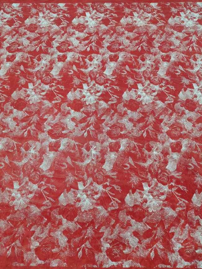 10 Yards Glittering Sequin Lace Material Fabric For Dresses LC023