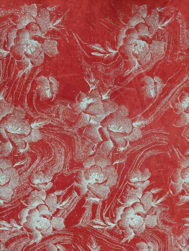 10 Yards Glittering Sequin Lace Material Fabric For Dresses LC026