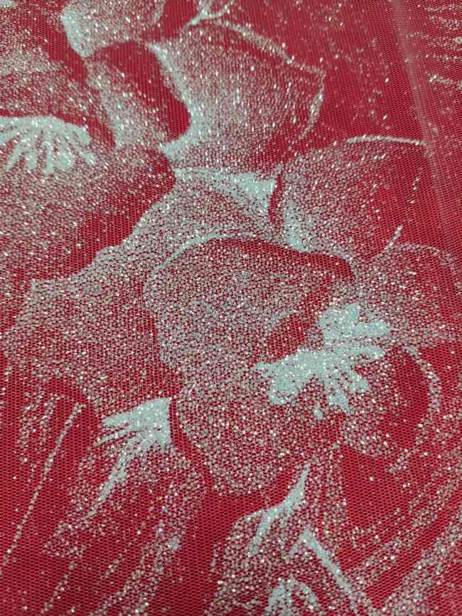 10 Yards Glittering Sequin Lace Material Fabric For Dresses LC026