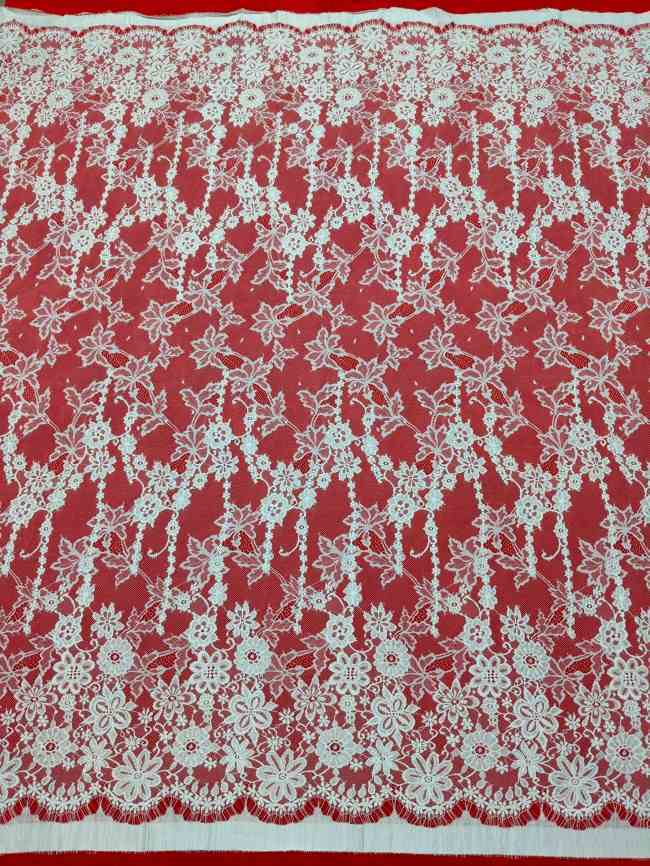 3 Meters Eyelash Chantilly Lace Material Fabric For Dresses QTL009
