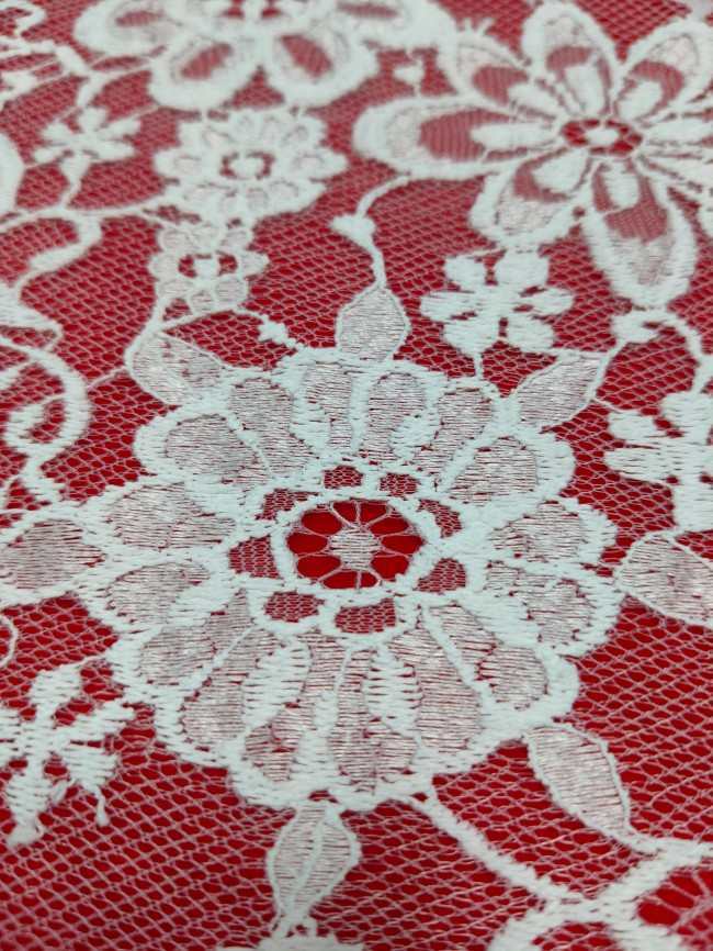 3 Meters Eyelash Chantilly Lace Material Fabric For Dresses QTL009