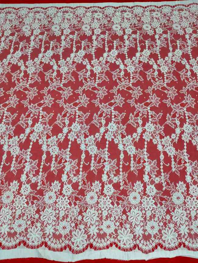 3 Meters Eyelash Chantilly Lace Material Fabric For Dresses QTL009