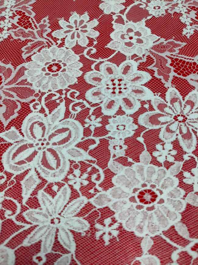 3 Meters Eyelash Chantilly Lace Material Fabric For Dresses QTL009