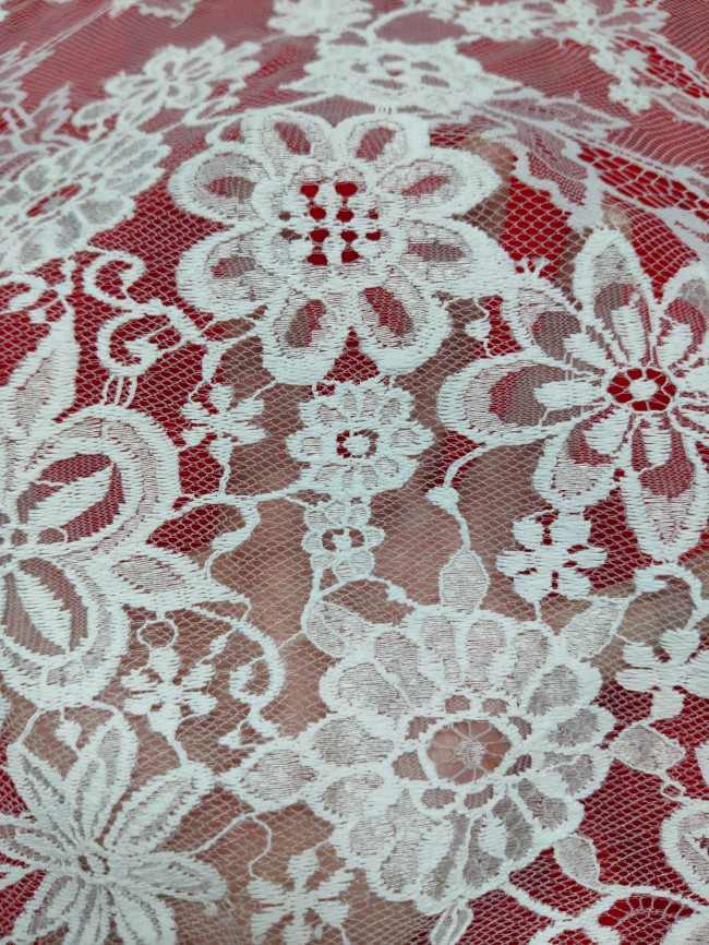 3 Meters Eyelash Chantilly Lace Material Fabric For Dresses QTL009