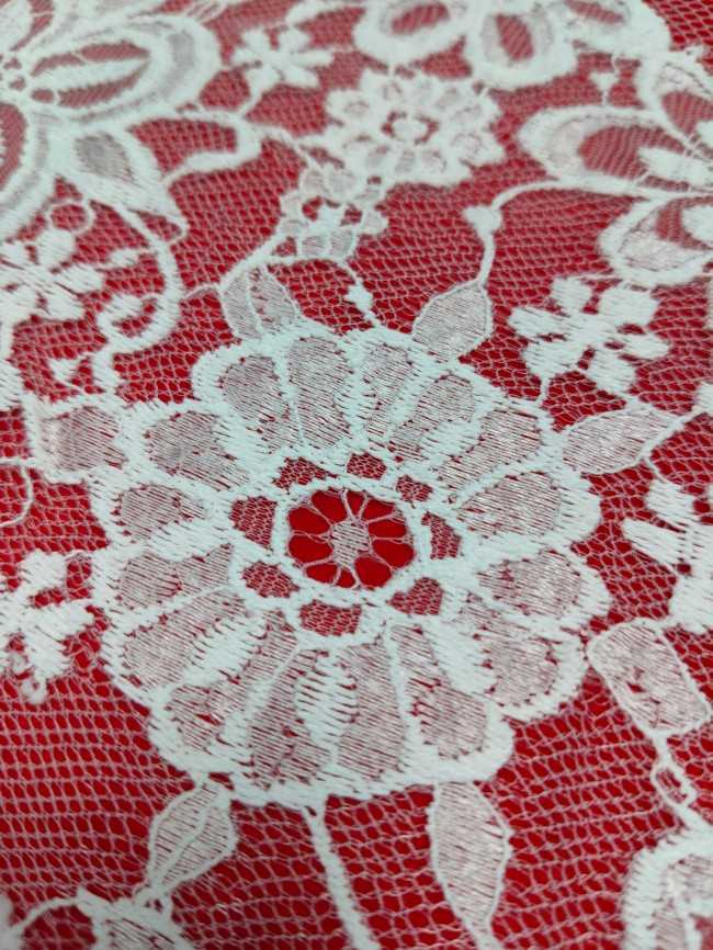 3 Meters Eyelash Chantilly Lace Material Fabric For Dresses QTL009