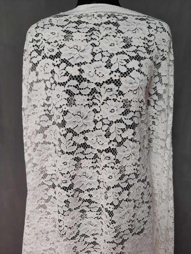3 Meters Eyelash Chantilly Lace Material Fabric For Dresses QTL010