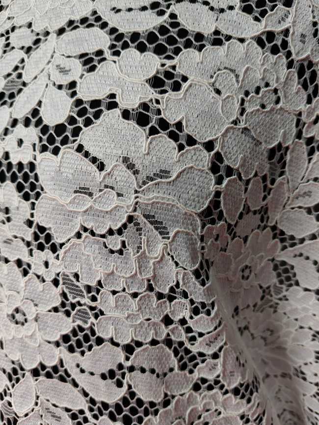 3 Meters Eyelash Chantilly Lace Material Fabric For Dresses QTL010