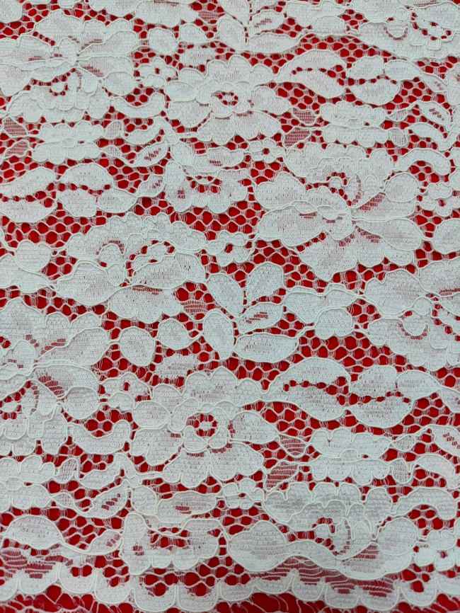 3 Meters Eyelash Chantilly Lace Material Fabric For Dresses QTL010