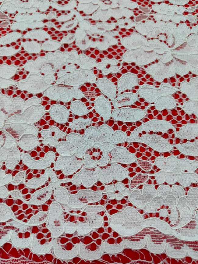 3 Meters Eyelash Chantilly Lace Material Fabric For Dresses QTL010