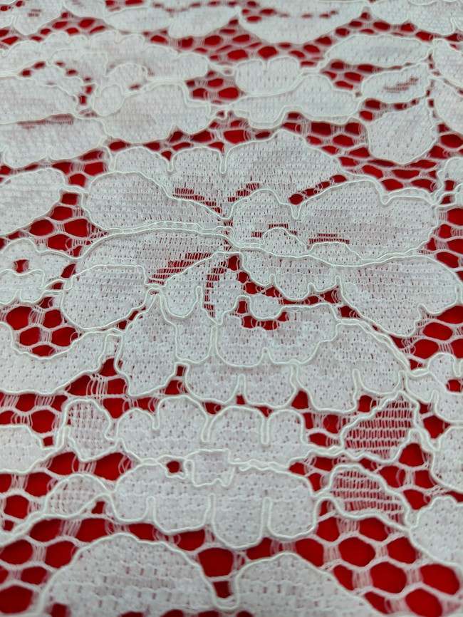 3 Meters Eyelash Chantilly Lace Material Fabric For Dresses QTL010