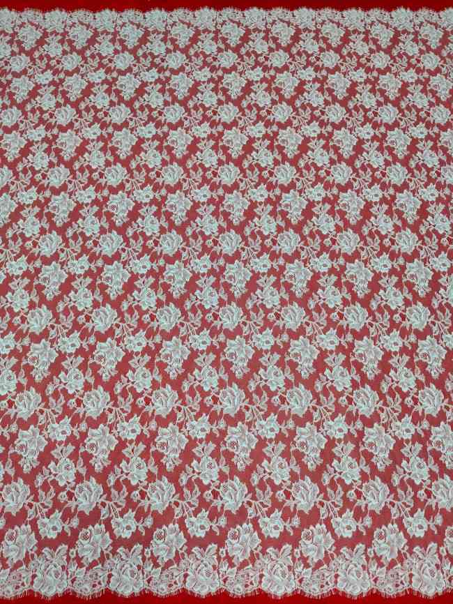 3 Meters Eyelash Chantilly Lace Material Fabric For Dresses QTL013