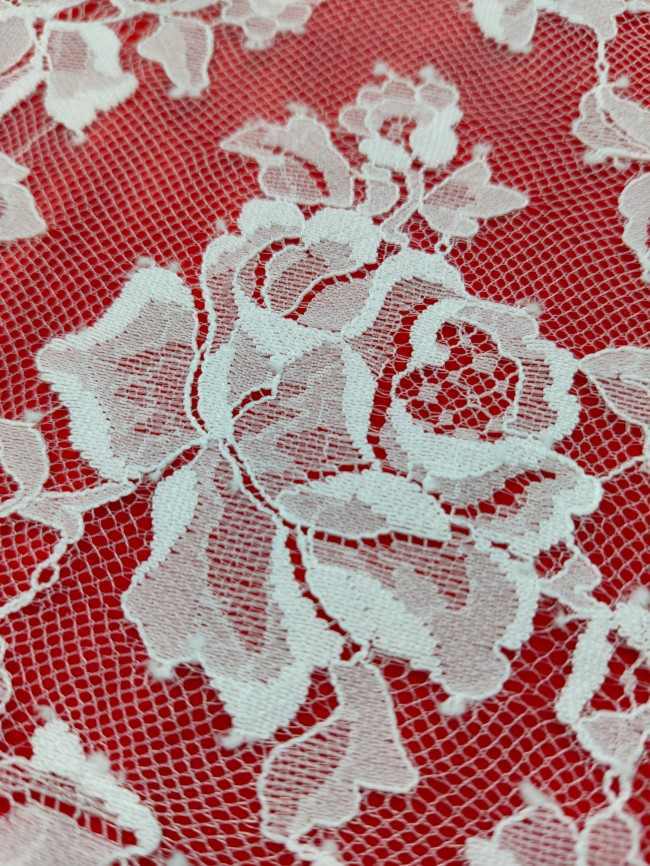 3 Meters Eyelash Chantilly Lace Material Fabric For Dresses QTL013