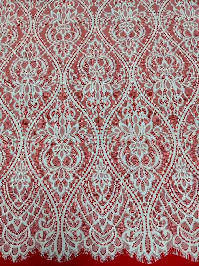 3 Meters Eyelash Chantilly Lace Material Fabric For Dresses QTL014
