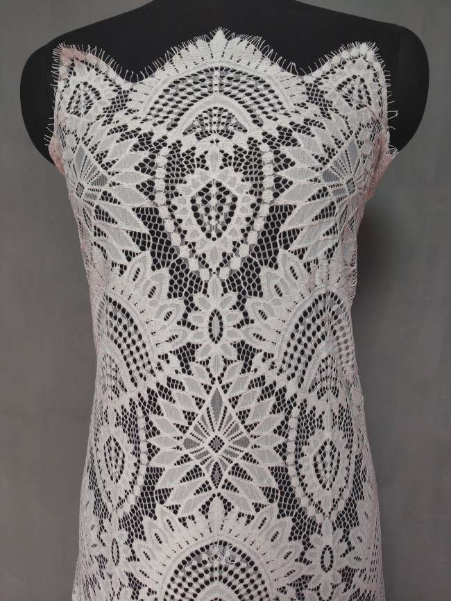 3 Meters Eyelash Chantilly Lace Material Fabric For Dresses QTL015