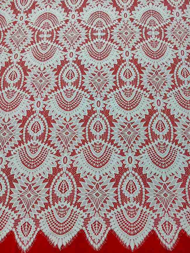 3 Meters Eyelash Chantilly Lace Material Fabric For Dresses QTL015