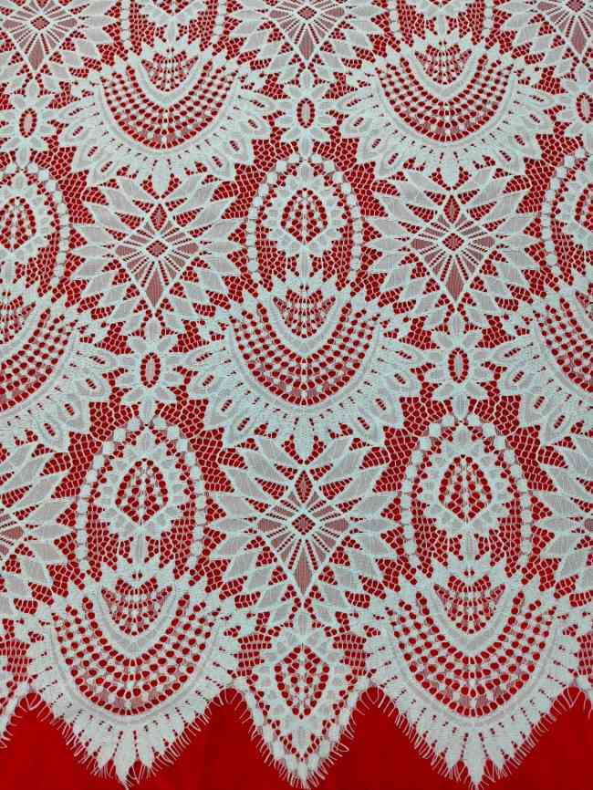 3 Meters Eyelash Chantilly Lace Material Fabric For Dresses QTL015