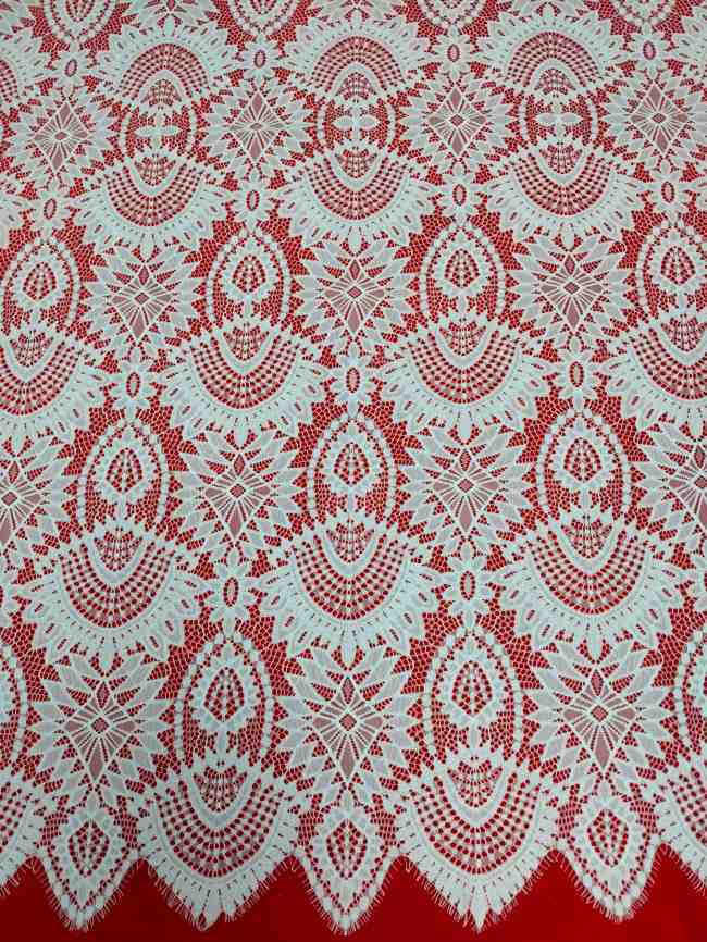 3 Meters Eyelash Chantilly Lace Material Fabric For Dresses QTL015