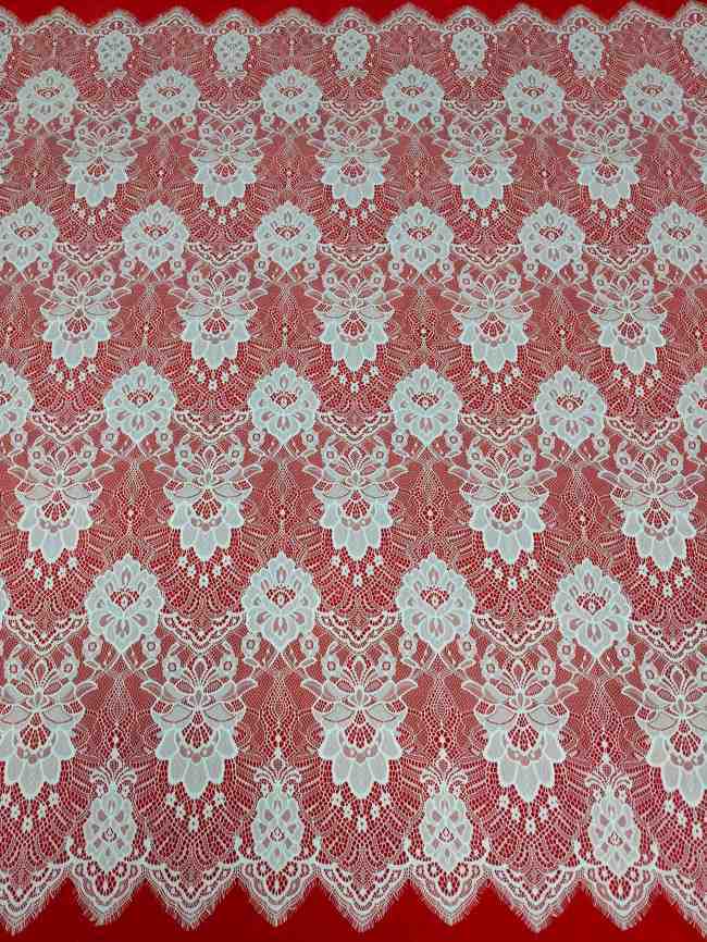 3 Meters Eyelash Chantilly Lace Material Fabric For Dresses QTL016