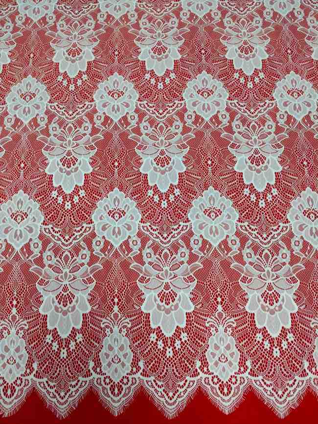 3 Meters Eyelash Chantilly Lace Material Fabric For Dresses QTL016