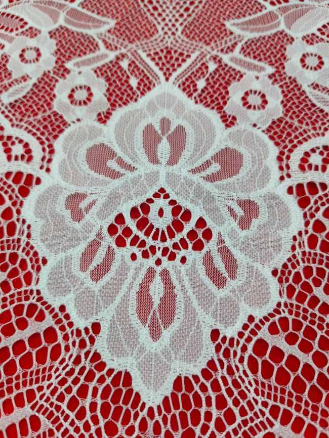 3 Meters Eyelash Chantilly Lace Material Fabric For Dresses QTL016