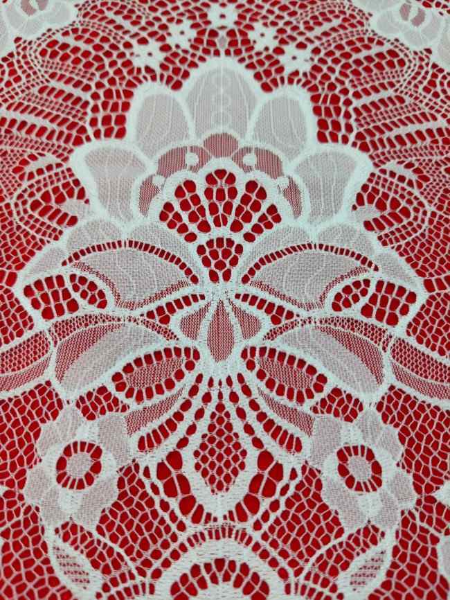 3 Meters Eyelash Chantilly Lace Material Fabric For Dresses QTL016