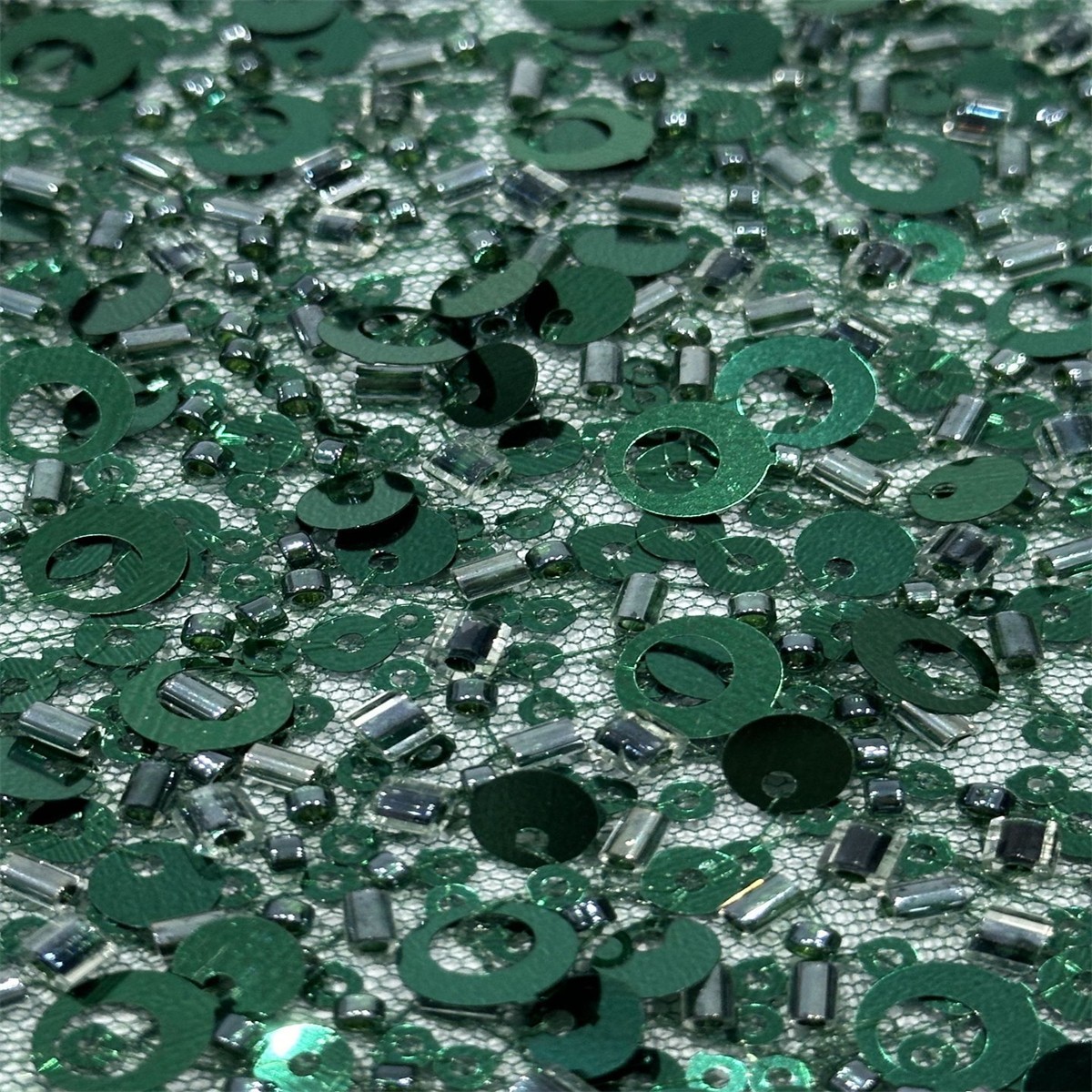 5 Yards Heavy Beaded Lace Material Fabric