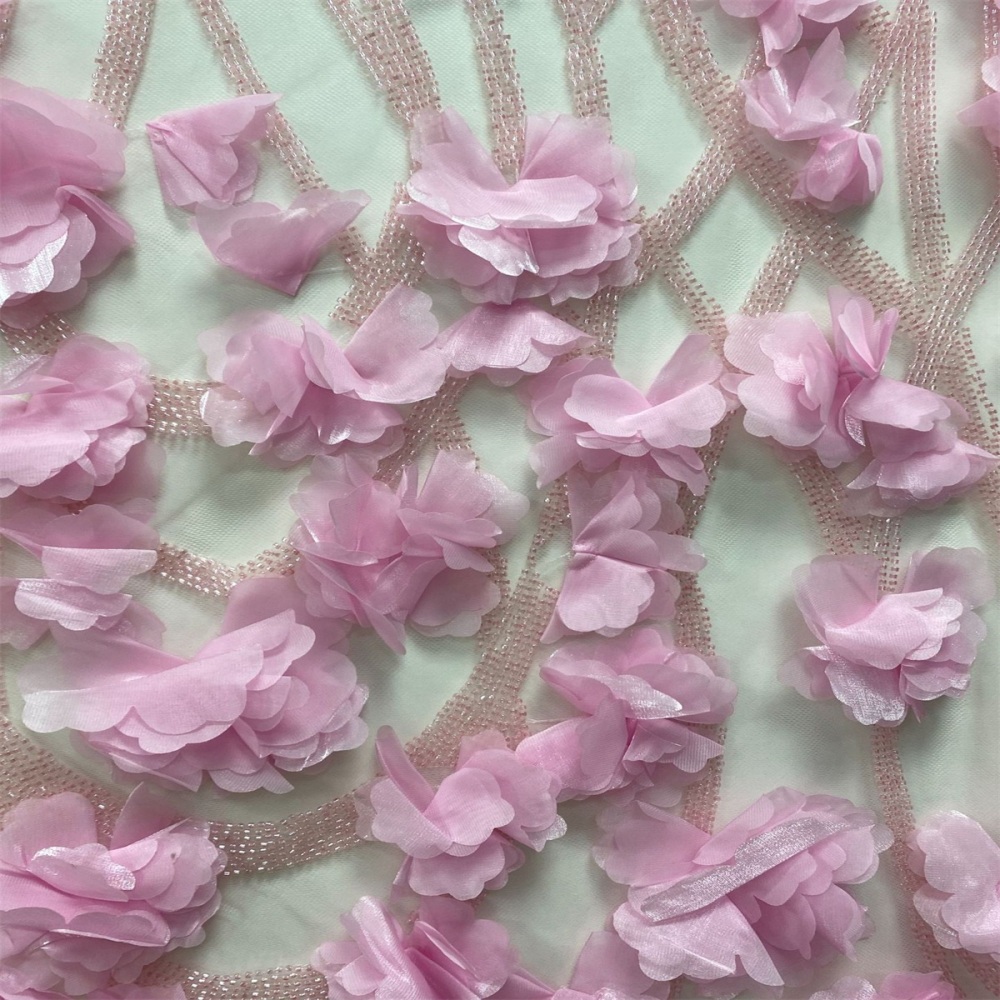 1 Yard Luxury White Sequin Crystal Pearl Beaded Embroidered Bridal Lace Fabric for Wedding & Evening Gowns TDD462