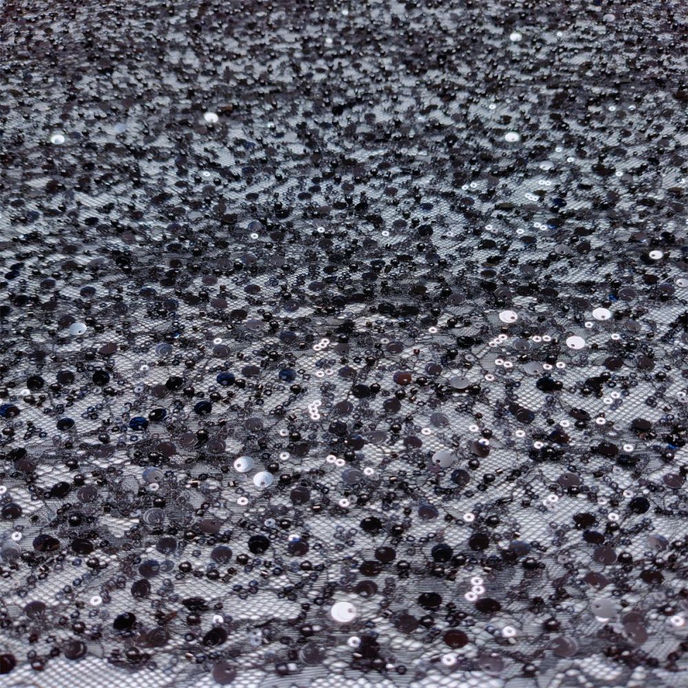 5 Yards Pearl Beaded Chantilly Lace Fabric – Luxury Wedding Gown and Evening Dress Material | Love in Lace