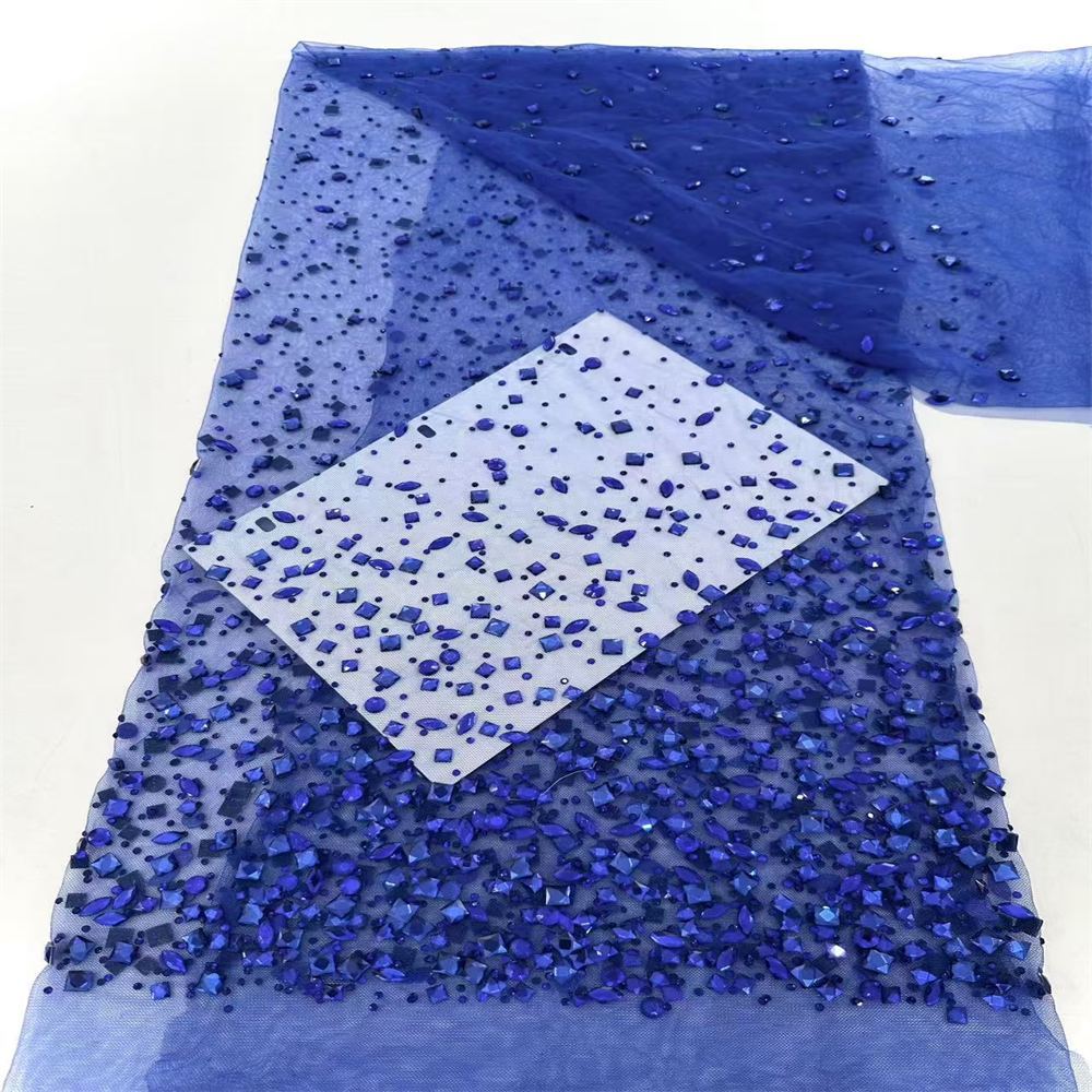 Rhinestone Tulle Fabric - 5 Yards - Embellished with Rhinestones | STN LIL1098