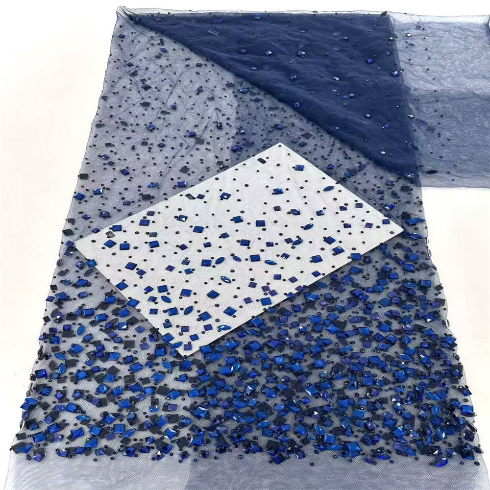 Rhinestone Tulle Fabric - 5 Yards - Embellished with Rhinestones | STN LIL1098