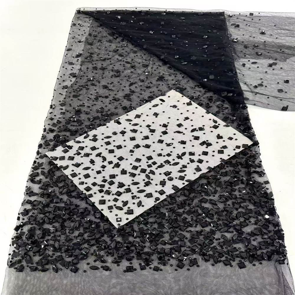 Rhinestone Tulle Fabric - 5 Yards - Embellished with Rhinestones | STN LIL1098