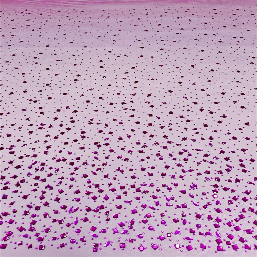 Rhinestone Tulle Fabric - 5 Yards - Embellished with Rhinestones | MOD HN098