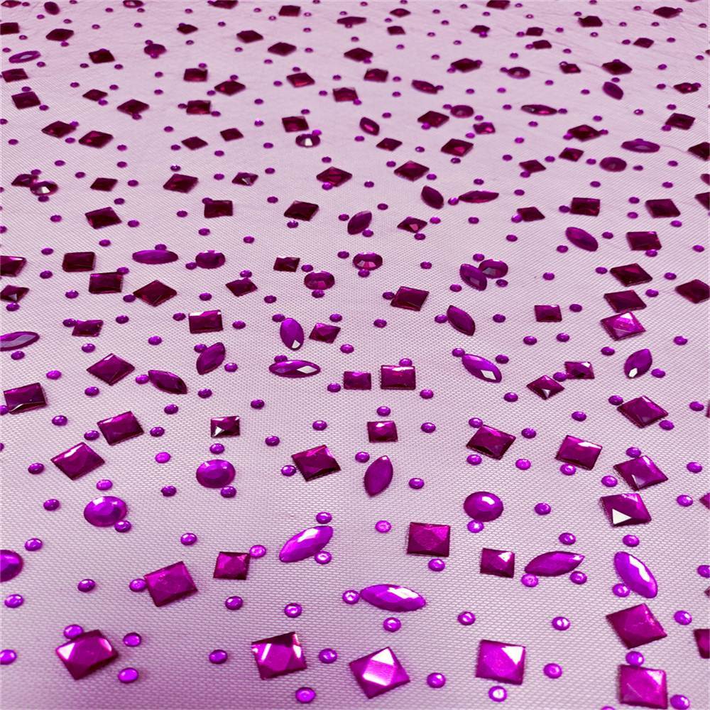 Rhinestone Tulle Fabric - 5 Yards - Embellished with Rhinestones | STN LIL1098