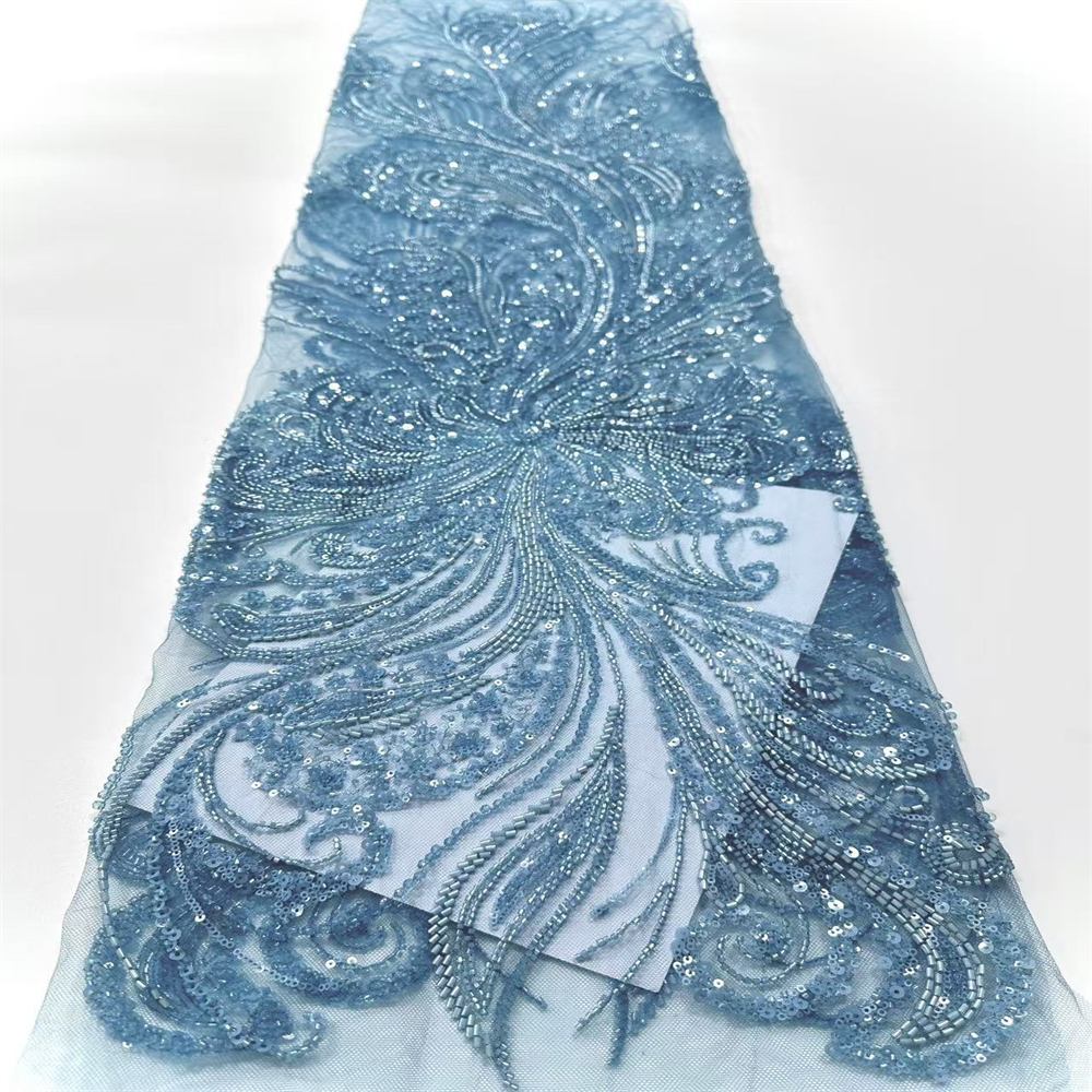 Beaded Lace Fabric HN278