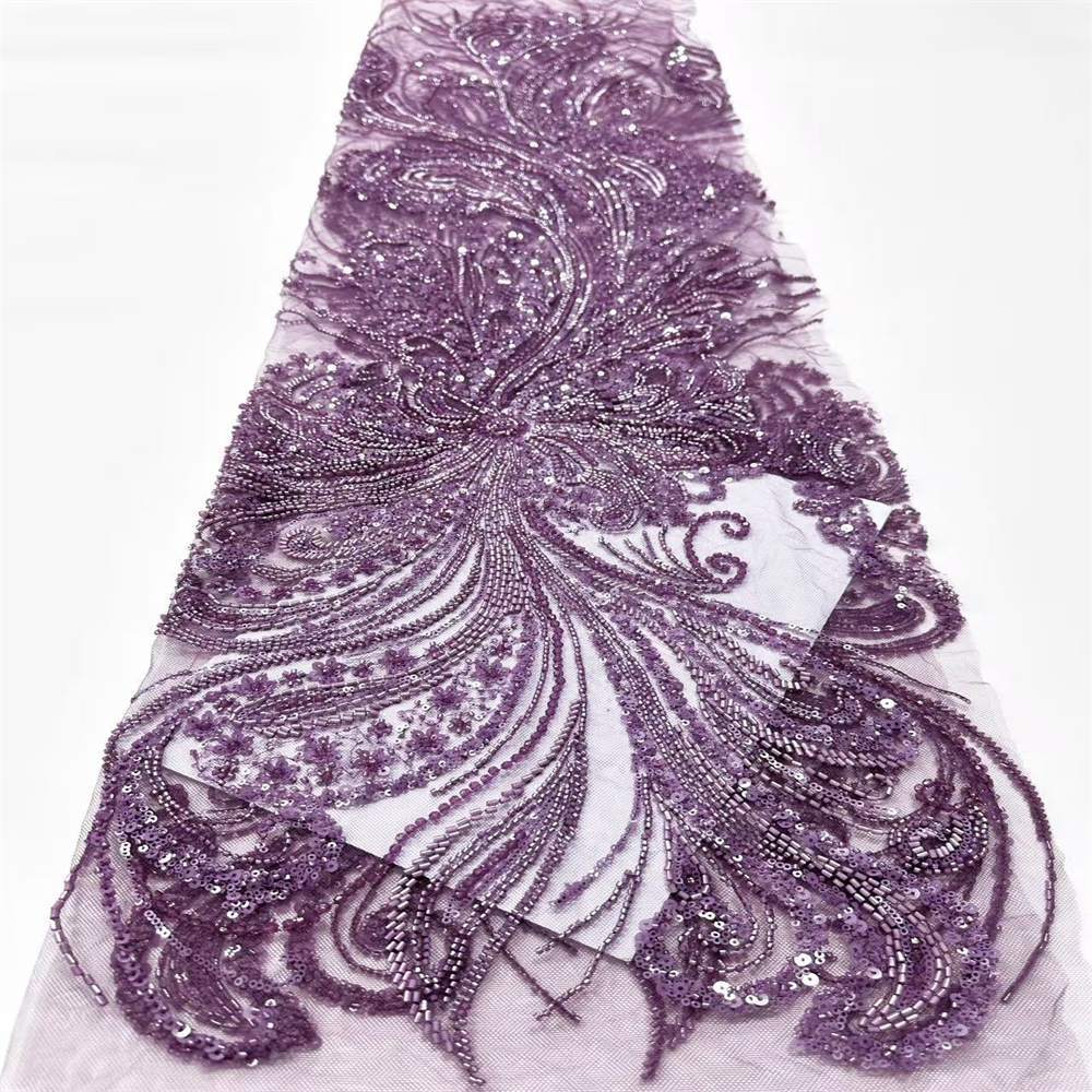 Beaded Lace Fabric HN278