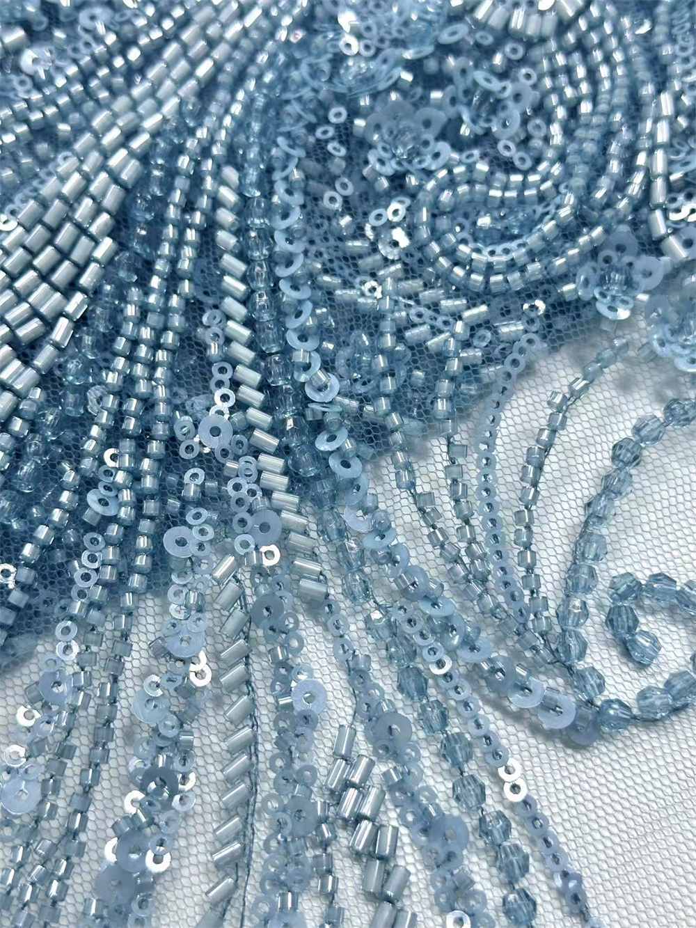 Beaded Lace Fabric HN278