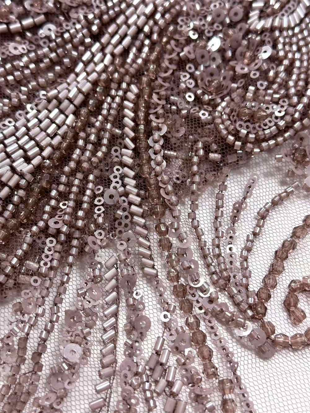 Beaded Lace Fabric HN278