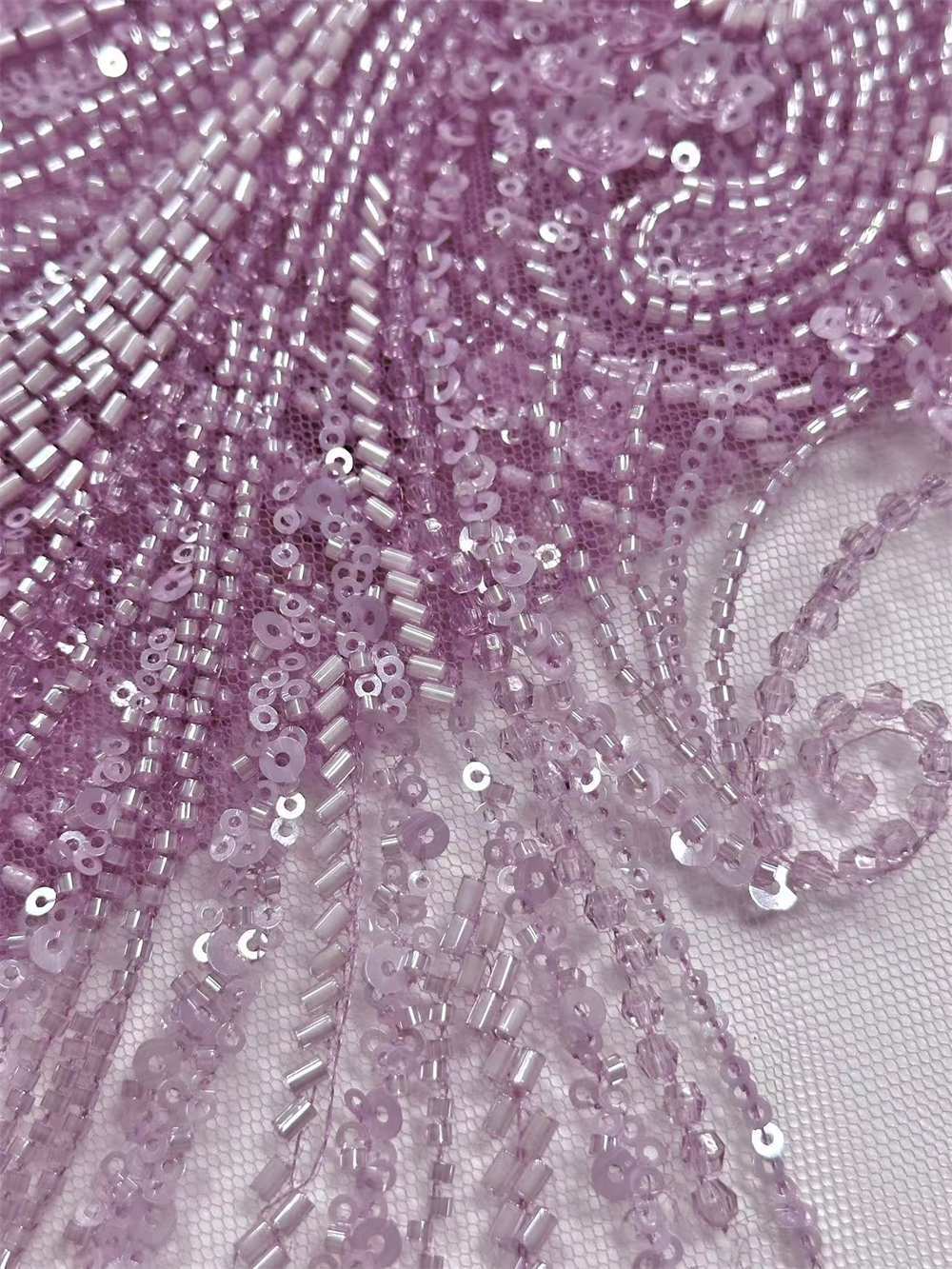 Beaded Lace Fabric HN278