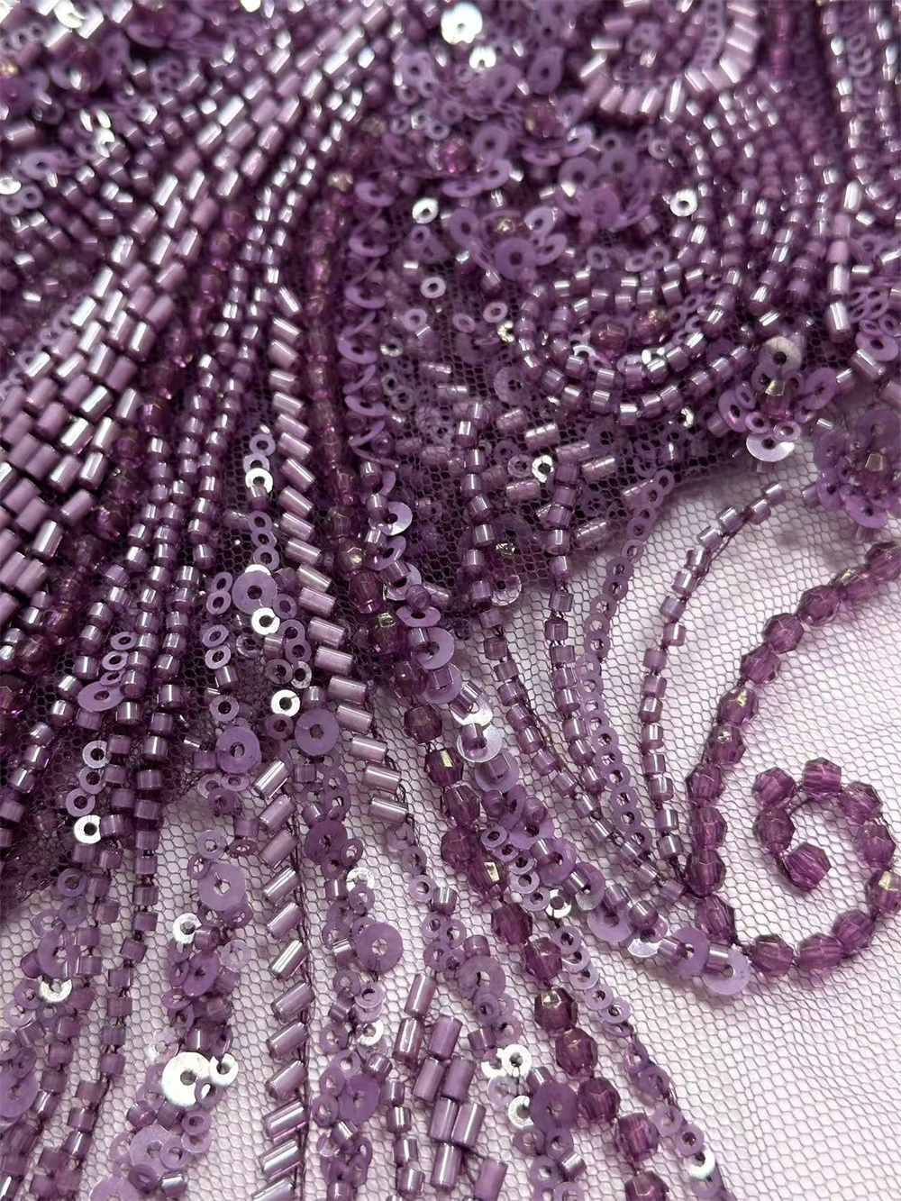 Beaded Lace Fabric HN278