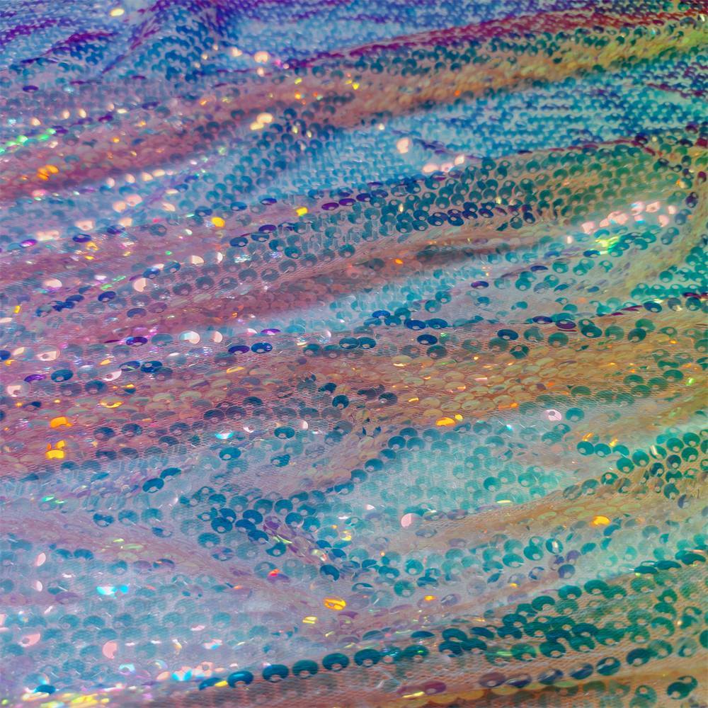 5 Yards Colorful Gradient Ombré Sequin Lace Fabric – Luxury Evening Dress and Party Gown Material | Love in Lace