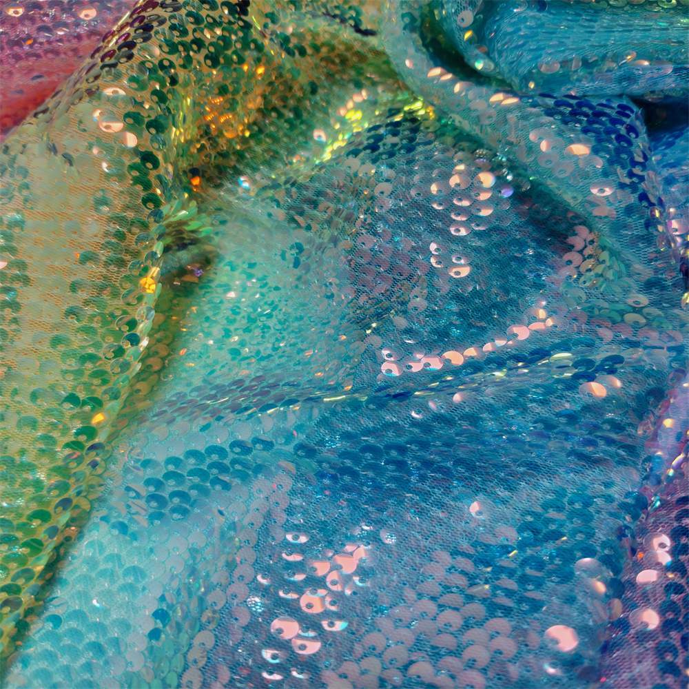 5 Yards Colorful Gradient Ombré Sequin Lace Fabric – Luxury Evening Dress and Party Gown Material | Love in Lace