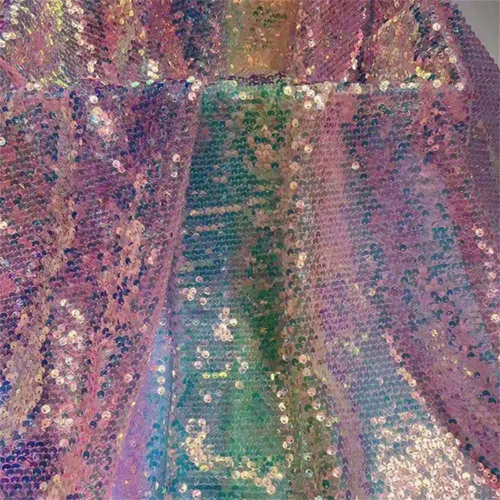 5 Yards Colorful Gradient Ombré Sequin Lace Fabric – Luxury Evening Dress and Party Gown Material | Love in Lace