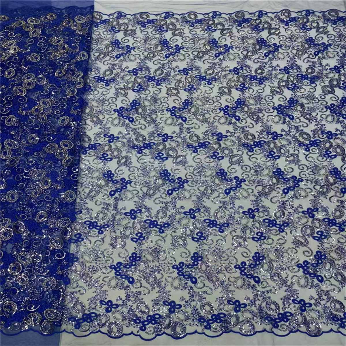 5 Yards Beaded Embroidered Lace Fabric – Luxury Wedding, Bridal, Party Gown and Evening Dress Material | Love in Lace | NO. JLT210