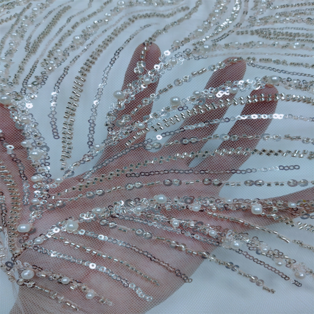 Yards Beaded Lace Fabric for Dresses Gowns – Wedding Bridal