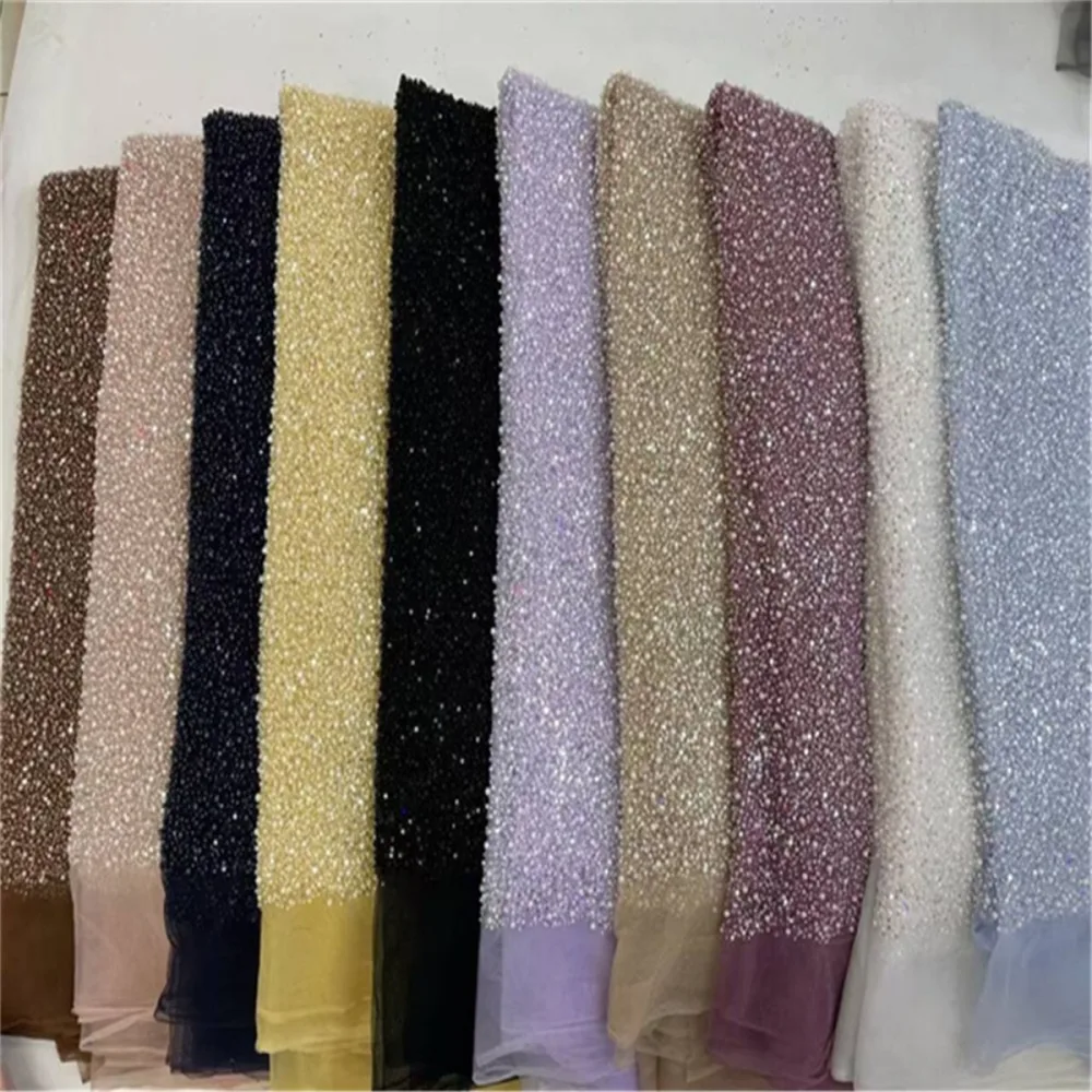 Embellished Tulle Fabric for Prom Dresses