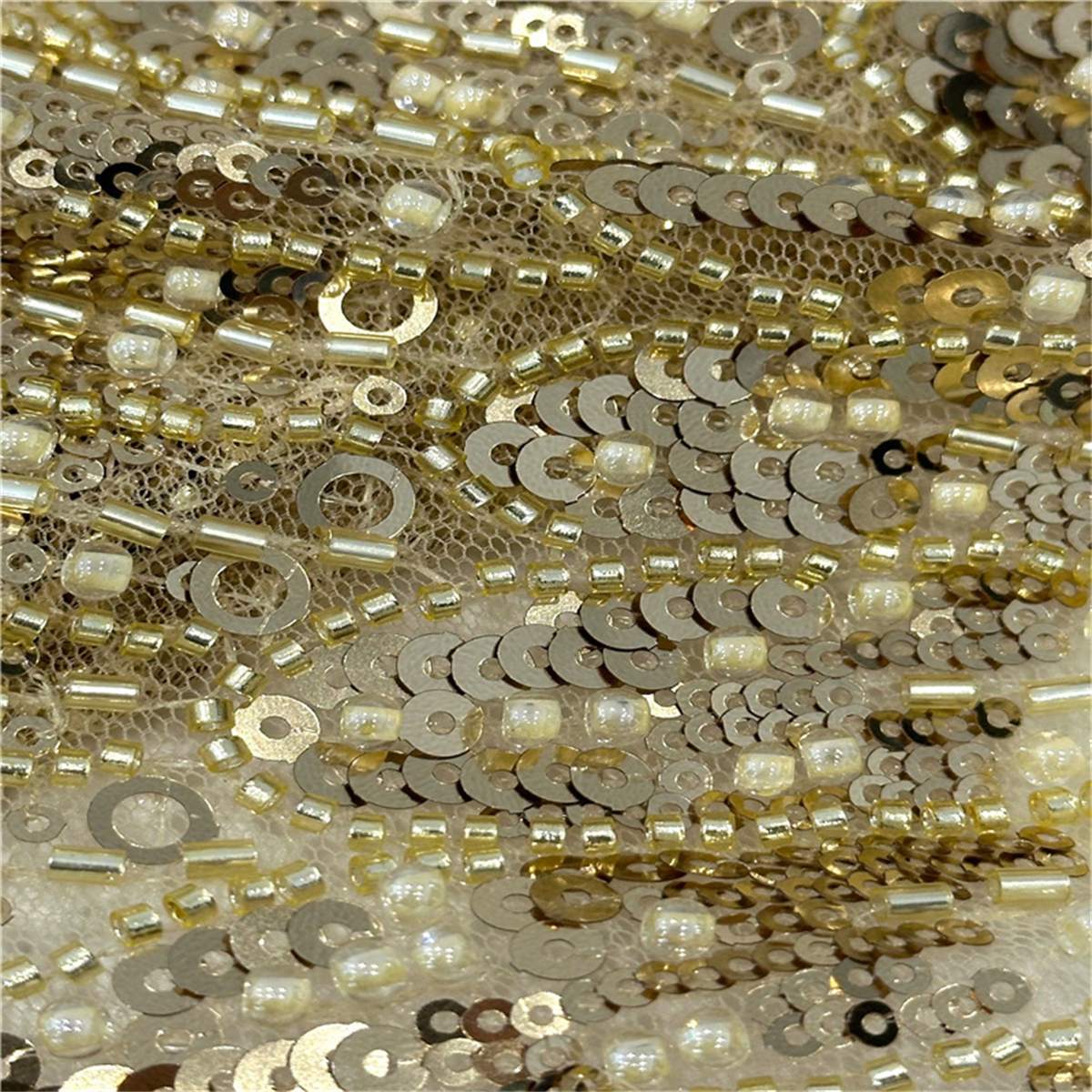 5 Yards Beaded Lace Fabric – Luxury Wedding, Bridal, Party Gown and Evening Dress Material | Love in Lace | NO. JLT125